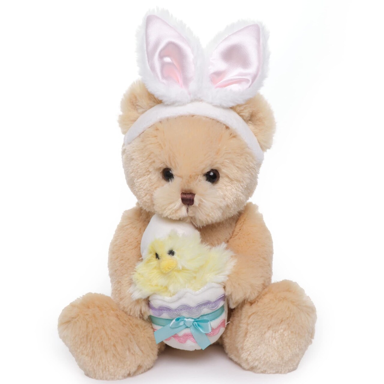 Bearington Beary Eggstra The Teddy Bear Plush, 9 Inch Easter Bear Stuffed Animal